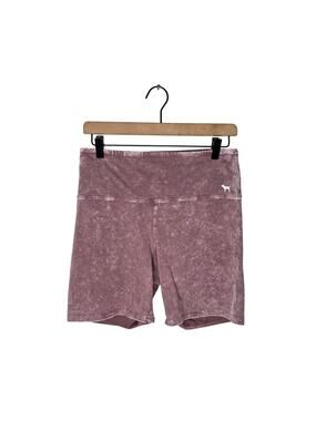 VS YOGA Pull-On Shorts Stone Wash Purple REPAIRED Size Large